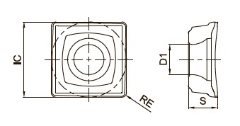 SOMG110408-C-DP-GM4240 Пластина для сверла GESAC
