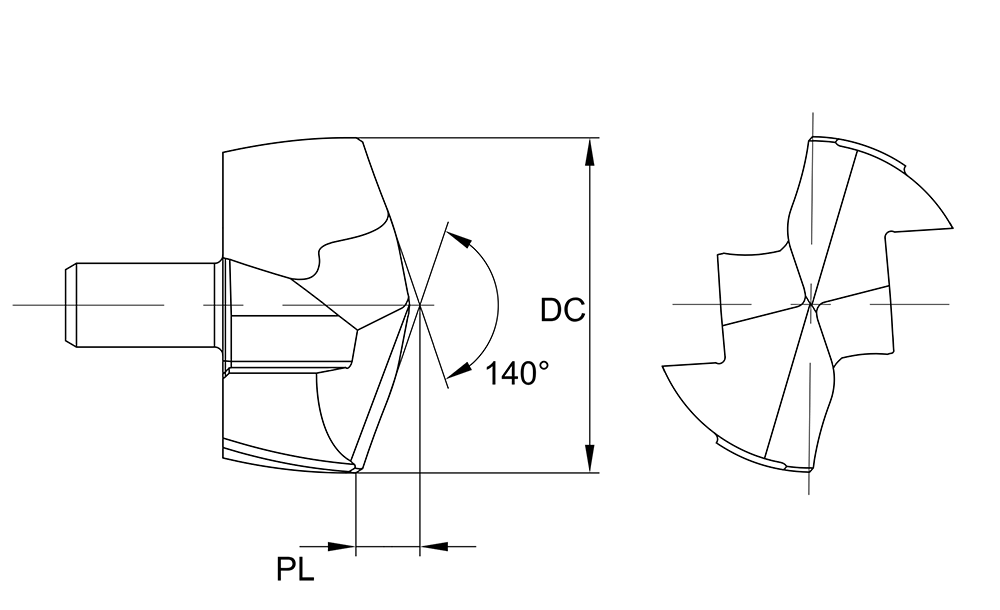 GUMD102-PKM-GM3225 Сменная головка для сверла GESAC