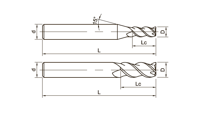 SP210-S3-09025 Фреза концевая твердосплавная GESAC
