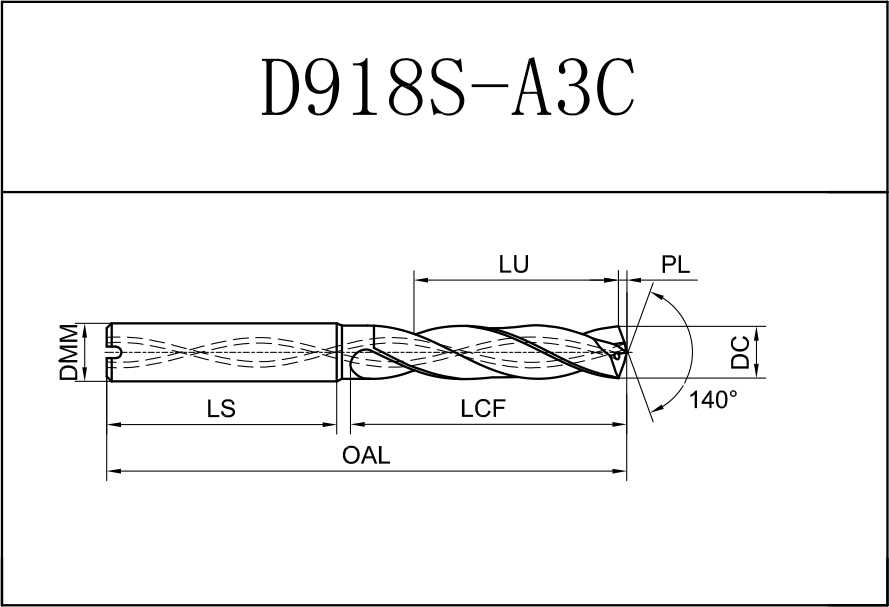 D918S-A3C-0420 Сверло твердосплавное GESAC