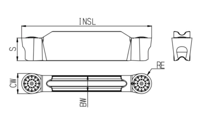 GTD300D150-OR-GST7135 Пластина для отрезки и обработки канавок GESAC