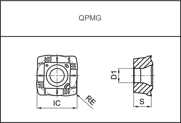QPMG07T306-DP-GA4230 Пластина для сверла GESAC