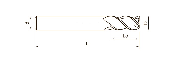 SA160-S3-06016 Фреза концевая твердосплавная GESAC